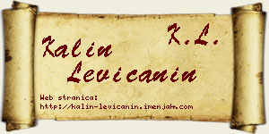 Kalin Levičanin vizit kartica